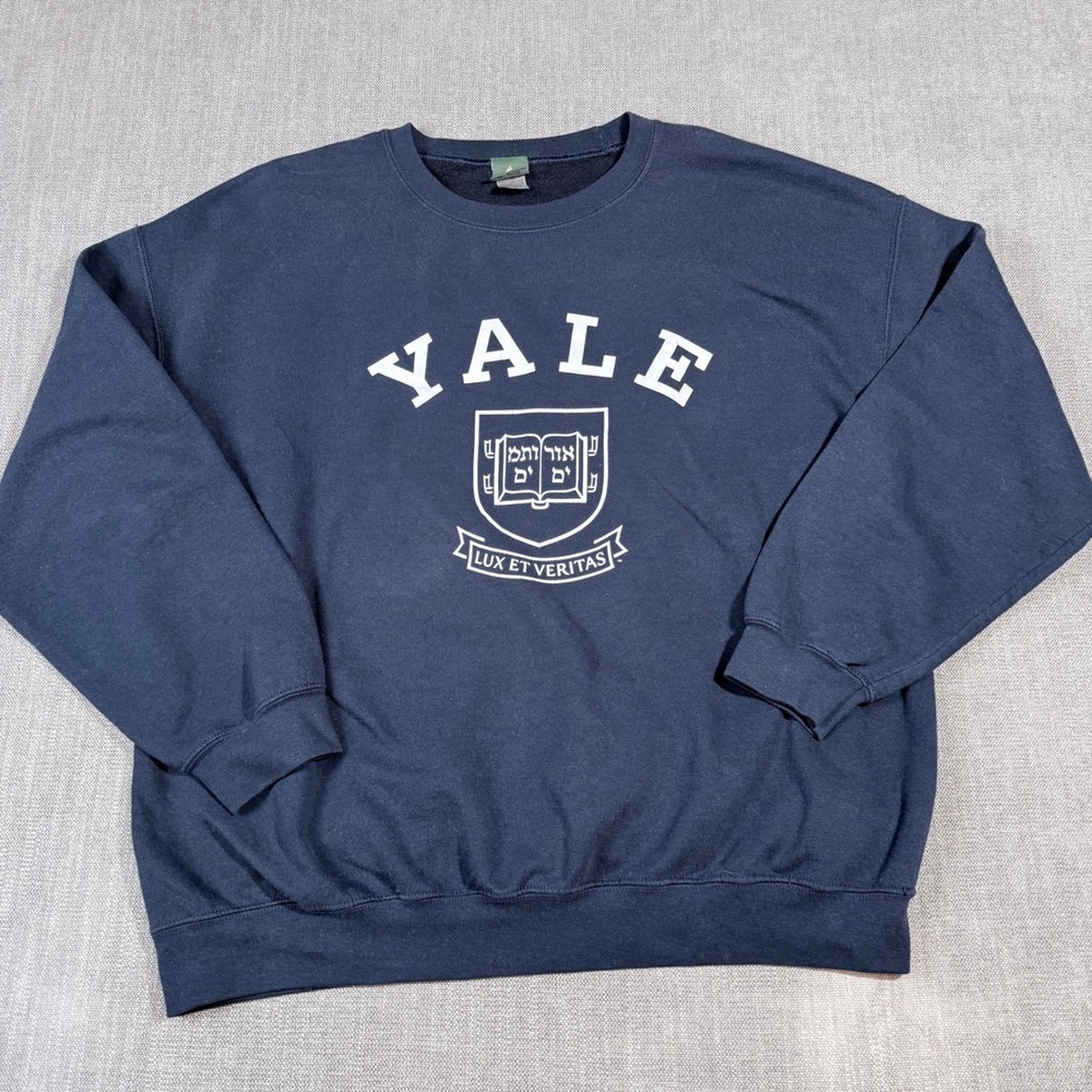 Ivysport‎ Yale University Crewneck Sweatshirt Navy Blue XL Ivy League Pullover